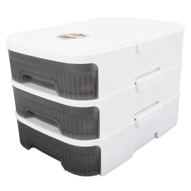 Imagem de Recipiente de Armazenamento de Ovos para Geladeira, Suporte de Ovos de 54 Grades para Geladeira Organizador de Ovos de Grande Capacidade para Geladeira, Bandeja de Ovos (Branco)