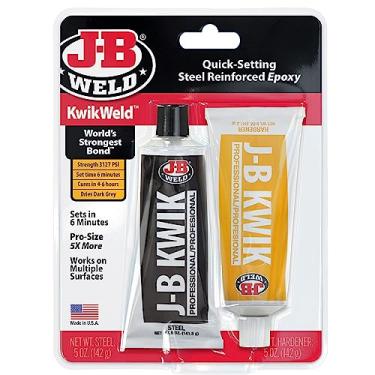 Imagem de J-B Weld 8271 KwikWeld Profissional Tamanho Aço Epóxi Reforçada Pacote com 2 - 295 ml