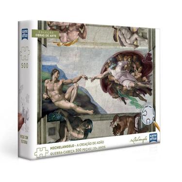 Imagem de Quebra Cabeça A Criação De Adão Michelangelo 500 Peças 10+