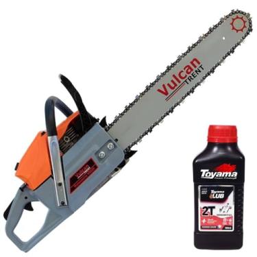 Imagem de Motosserra Profissional Vulcan Vs-620 Vs620 2t 62cc 4hp 11.000rpm Robusta, Alta Performance Com Sabre 20 Polegadas Ponta Rolante + Óleo Toyama 2t Fg50