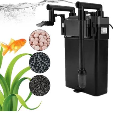 Imagem de Filtro de aquário, 500 L/H Canister Hang On Hbl, Filtro de aquário Máquina de limpeza Submersível Bomba potente Filtro interno (220V)