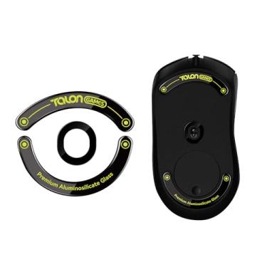 Imagem de TALONGAMES Pé de mouse de vidro ultra forte com bordas curvas, compatível com Logitech G403 / G603 / G703 para substituição de pés de mouse para jogos, sola supersuave, rápida e durável