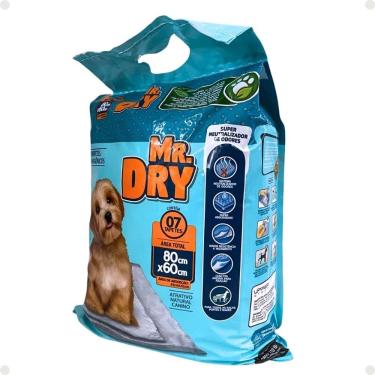 Imagem de Tapete Higiênico Mr. Dry Com 7 Unidades 80cm x 60cm