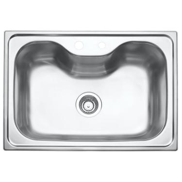 Imagem de Cuba Tramontina Morgana 60fx Undermount em Aco Inox Acabamento Acetinado 69x49 Cm com Valvula