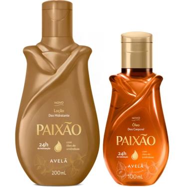 Imagem de Kit Paixão Avelã Óleo Corporal + Hidratante Corporal