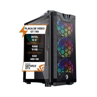 Imagem de Pc Gamer Intel I5 6 Memória Ram 8Gb Ddr4 Ssd 480Gb Gt740 - Wj Info