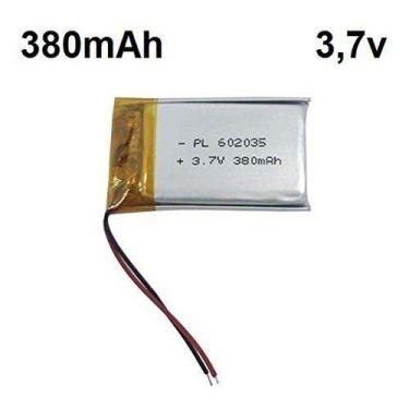 Imagem de (1pc) Pilhas Bateria 3,7v 380mah 6mmx20mmx35mm Mp3 Mp4 Gps - KMIG