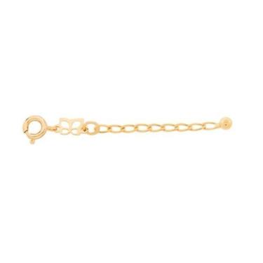 Imagem de Extensor banhado ouro 3x 24k 18k e 22k unissex elo laminado fecho redo