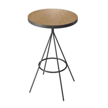 Imagem de Mesa Bistrô Redonda Alta Aço Viena Bar Salaone Amarula