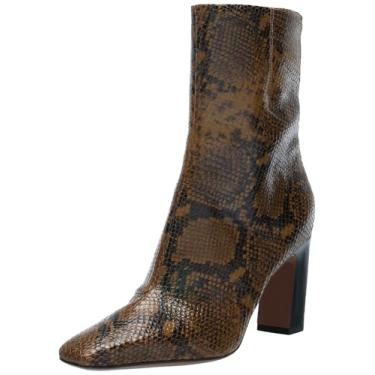 Imagem de Franco Sarto Bota feminina moderna de cano médio, Woodland Taupe Brown Snake, 39