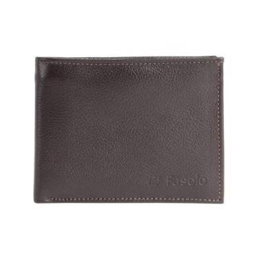 Imagem de Carteira Masculina Fasolo em Couro H045143 Marrom Escuro, Marrom escur