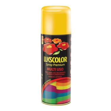 Imagem de Tinta Spray Lukscolor Mult Amarelo Brilhan 400ml