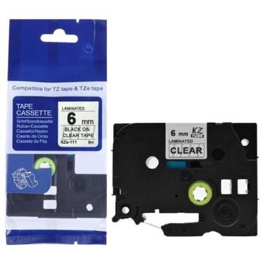 Imagem de Fita Aplicável Brother Tze-111 Incolor 6Mm Kze - Generica
