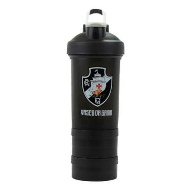 Imagem de Garrafa Shakeira Mola 2 Compartimentos 500ml - Vasco - Mileno