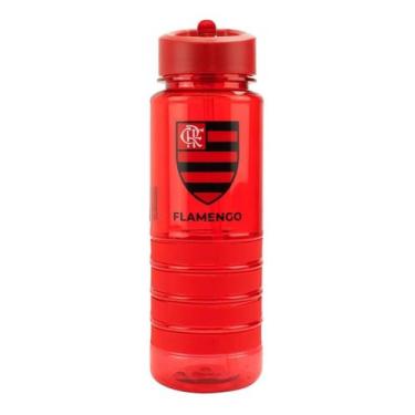 Imagem de Garrafa Plástico Canudo Retrátil 700ml - Flamengo - Mileno