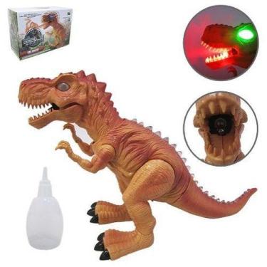 Imagem de Tiranossauro Rex solta fumaça e movimenta Com Luzes e SOM - toys