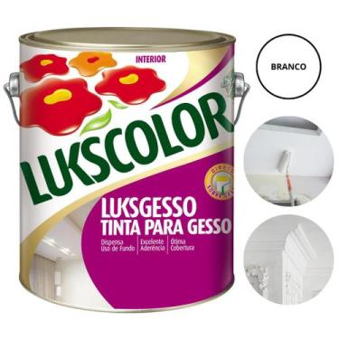 Imagem de Tinta Para Gesso E Drywall Branca 3,6 Litros Lukscolor