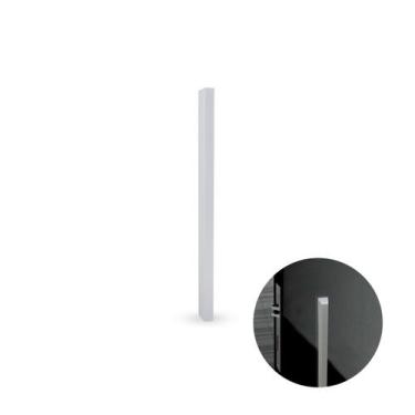 Imagem de Puxador Slim de 48cm Em Cromo Acetinado Para Porta de Vidro Rometal, S