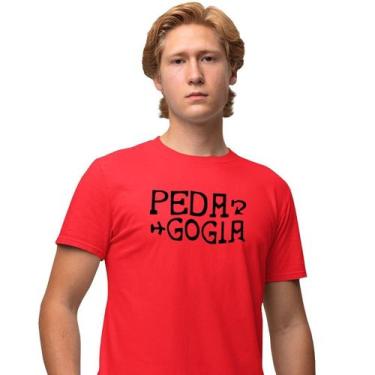 Imagem de Camisa Camiseta Masculina Estampada Pedagogia 100% Algodão Fio 30.1 Pe