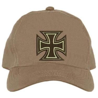 Imagem de Boné Kaluapa Cruz de Malta, Bege, Unissex, Único