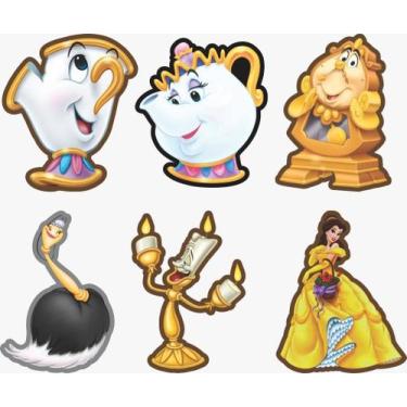 Imagem de Kit Display de Mesa 6 Peças Para Festa Bela Completo MDF - Juju Brasil