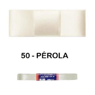 Imagem de Fita Cetim Najar Nº2 * Pç c/10m X10 mm, 50-Pérola