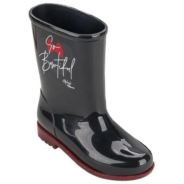 Imagem de Bota Galocha Infantil Menina Impermeável Minnie Rain Fun