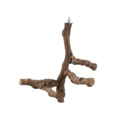 Imagem de ＫＬＫＣＭＳ Pássaro poleiro jogar suporte pendurado em pé mastigando poleiro multi ramo poleiro para lovebirds periquitos tentilhões araras
