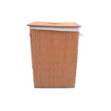 Imagem de Cesto Ecobambu com Tampa Mimo  BH23451 - Mimo Style