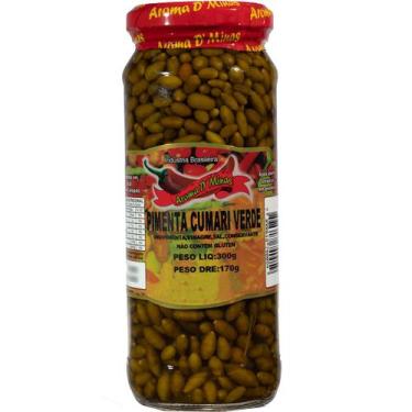 Imagem de Pimenta Cumari Verde Em Conserva 300g Melhor Qualidade - AROMA DMINAS