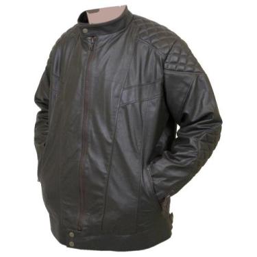 Imagem de Jaqueta de Couro Masculina Biker SV4011 - Preto - Selaria Vertentes, P
