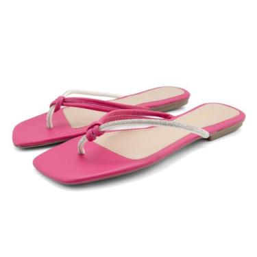 Imagem de Sandália Feminina Rasteirinha  de Dedo Chinelo Plano Salto Baixo - Pos