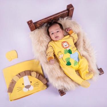 Imagem de Saida Maternidade Animais Amarela 022-212 - PEQUENO ANJO, Amarelo, RN