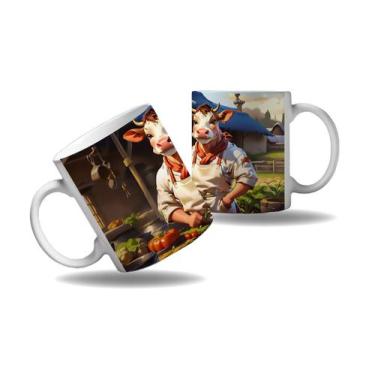 Imagem de Caneca Presente Vaca Cozinheira Chefes Cozinha Profissão 1 - Enjoy Sho