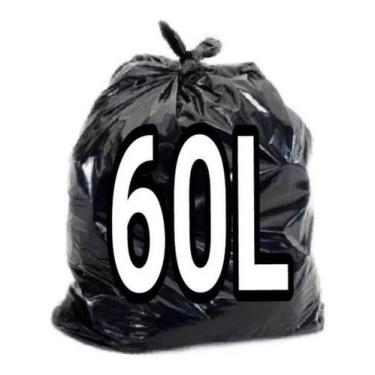 Imagem de Saco De Lixo Preto 60 Litros Com 100Un - HIGIPACK