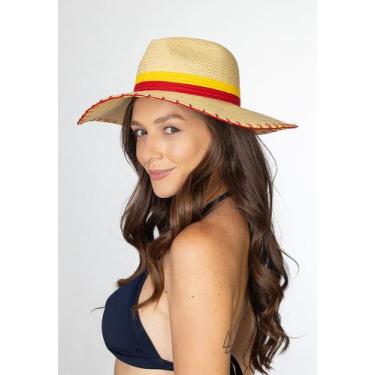 Imagem de Chapéu Areia Branca UV50+ Bordado Palha Amarelo, Palha