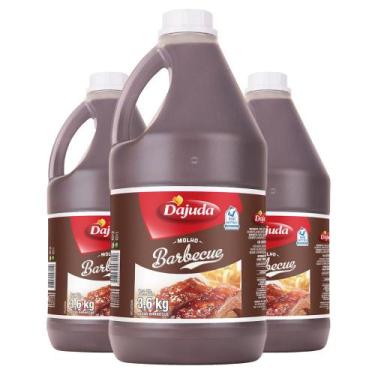 Imagem de 3Un Molho Barbecue DAjuda Galão De 3,6Kg Para Churrasco Costela Porco 