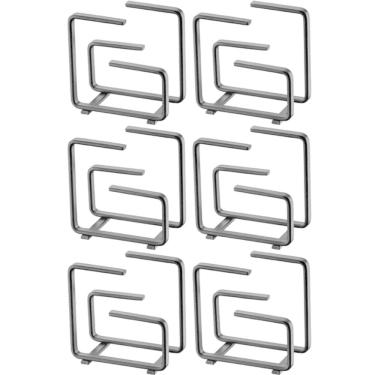 Imagem de 6 Porta Guardanapos de Papel Preto Fosco para Cafeterias Suportes Organizadores de Mesas