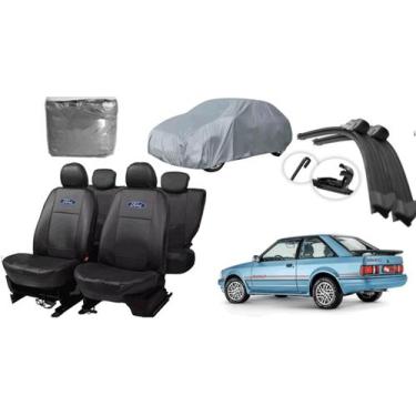 Imagem de Conjunto de Capas de Couro Escort 83-95 + Capa de Cobrir + Limpador - 