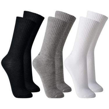 Imagem de Kit Com 3 Pares de meias Lupo Sport Cano Longo em Algodão Cotton Confo