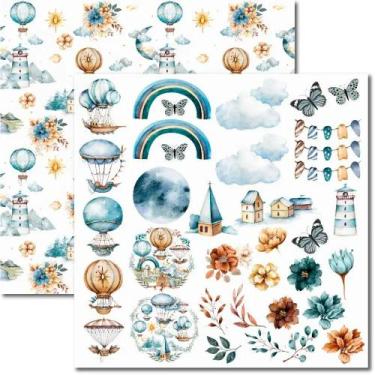 Imagem de Papel para Scrapbook Sandra Família Arte Fácil Céu dos Sonhos 4 - SC-8