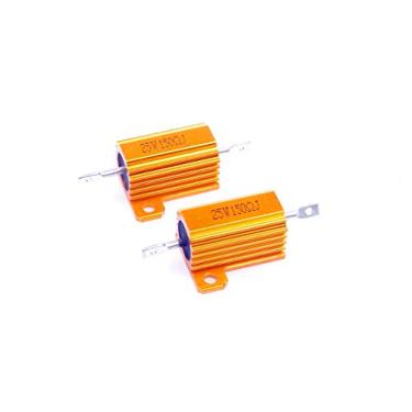 Imagem de LM YN 25 Watt 150 Ohm 5% Resistor de Corda Elétrica de Alumínio Resistor de Ouro para Luzes de LED Inversor Divisor de Frequência Servo Industrial Control 2 peças