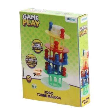 Imagem de Brinquedo Pedagógico Educativo Jogo Infantil Torre Maluca Divertida (Torre Maluca)
