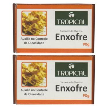 Imagem de Sabonete de Glicerina Enxofre 90g Tropical | Kit 2 Barras