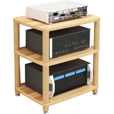 Imagem de Rack de amplificador profissional doméstico Gabinete de equipamento de alto-falante HIFI Armário de áudio multicamadas de madeira maciça multifuncional Não prejudica o chão Bom efeito de dis