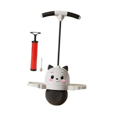 Imagem de oshhni Pogo Jump Ball Bola Quicando Salto Alto Brinquedo Prancha de Salto para Playground Fitness Ao Ar Livre, Branco