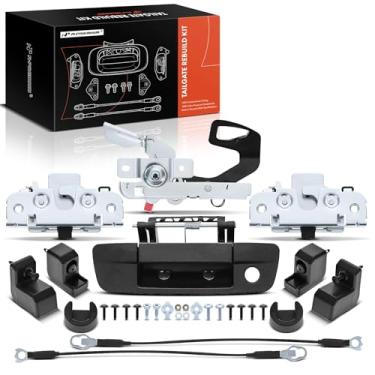 Imagem de A-Premium Kit de reconstrução de hardware de porta traseira de 30 peças com parafusos compatíveis com Dodge Ram 1500 2009-2010, Ram 2500 3500 2010 e Ram 1500 2500 3500 2011-2012, manípulo de trava de