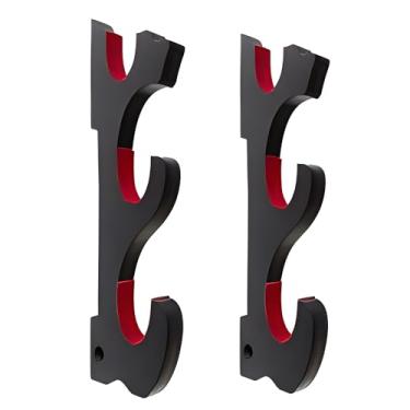 Imagem de SEEMINESALE Suporte de Exibição de Espada de 3 Camadas, Suporte de Madeira para Katana, Suporte de Parede para Espada de Samurai, Suporte de Parede para Espada para Lâmina de Cosplay, Sabre de Luz, Va