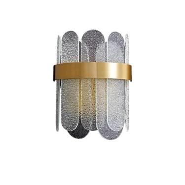 Imagem de Luminárias de parede de vidro simples e modernas E26/E27 Base de luz Arandelas de parede de luxo Retro Quarto Cabeceira Sala de jantar Luz de parede para corredor Cozinha Bar Corredor