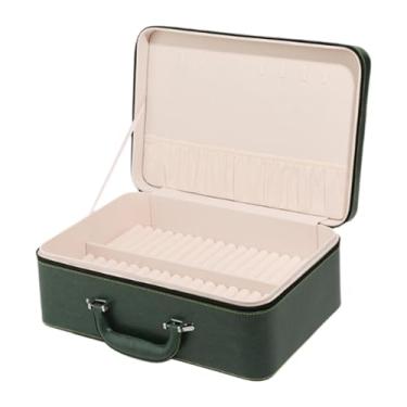 Imagem de kowaku Pulseira caixa de armazenamento recipiente portátil grande capacidade titular caso exibição jóias pulseira organizador para vender casa quarto,